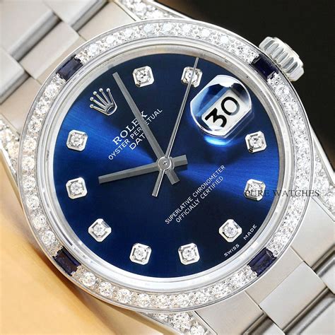 how much is a diamond encrusted rolex|Rolex diamond and sapphire bezel.